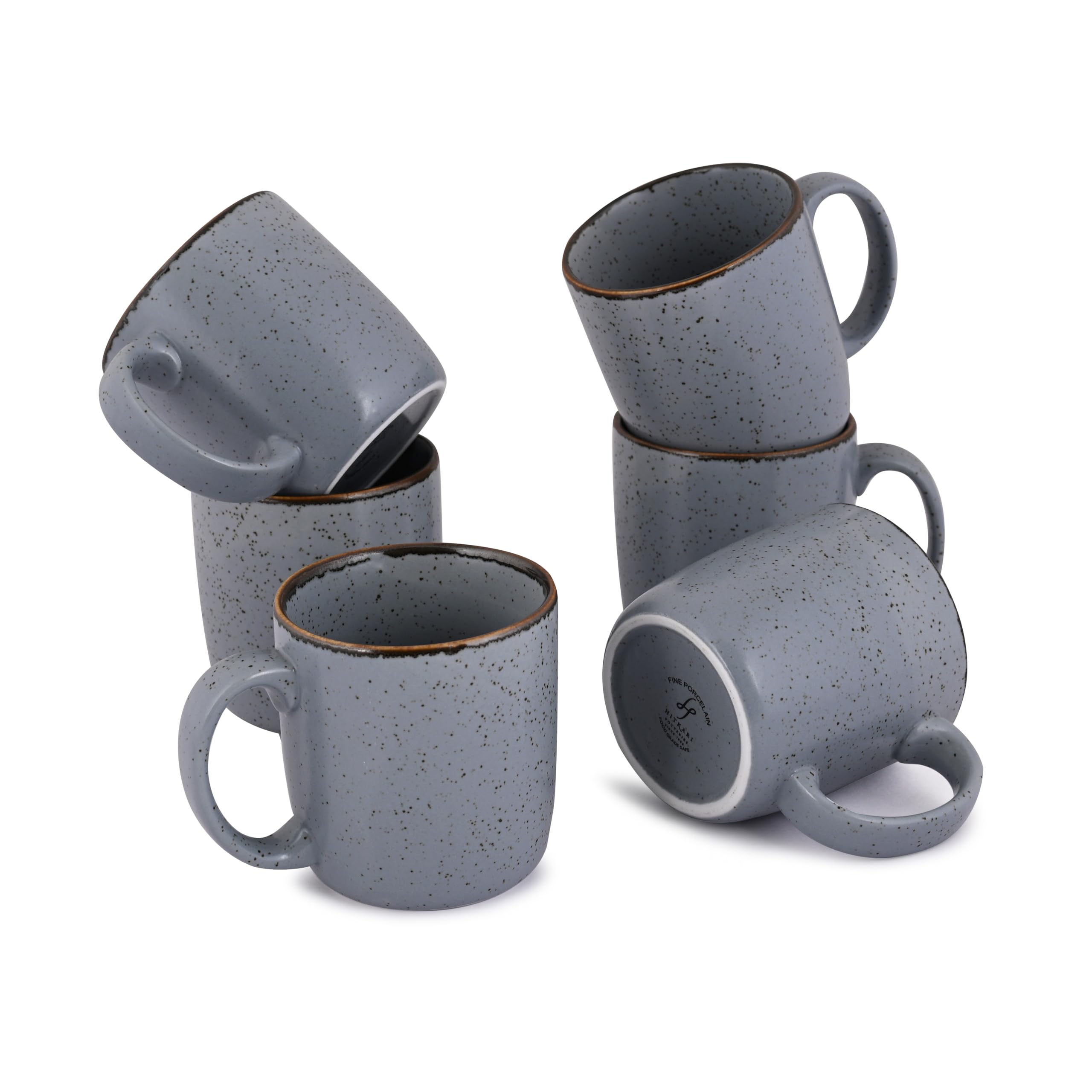 Matt Grey Sky Coffee Mugs