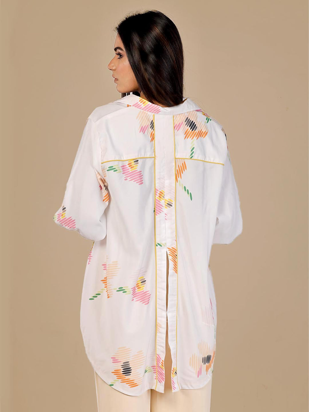 Sketched Florals Tailored Shirt