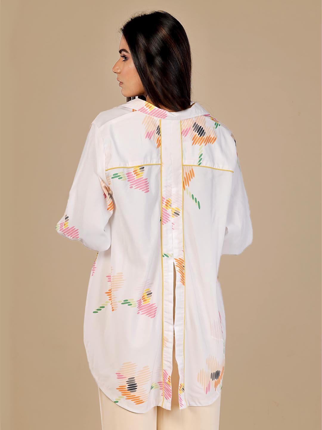 Sketched Florals Tailored Shirt