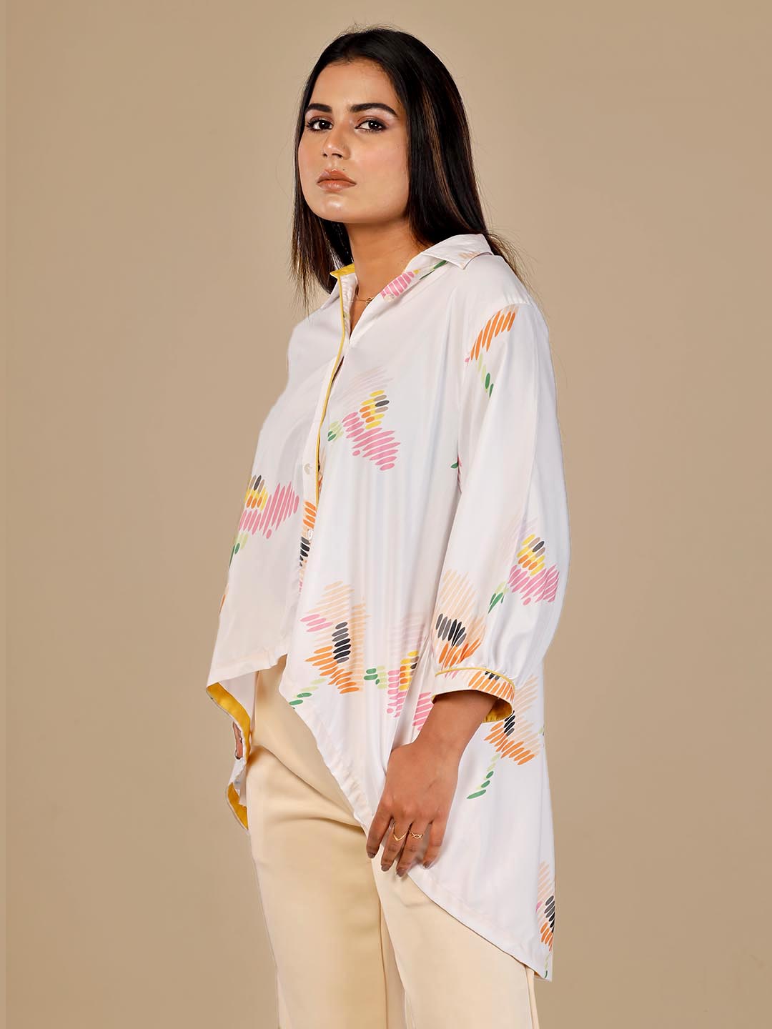 Sketched Florals Tailored Shirt