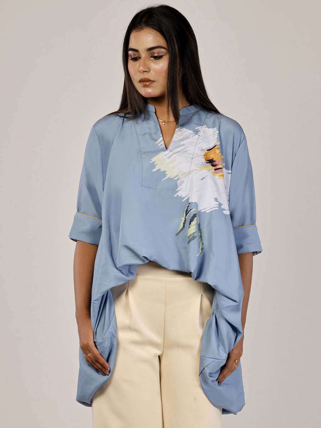 Petal Wash High-Low Top