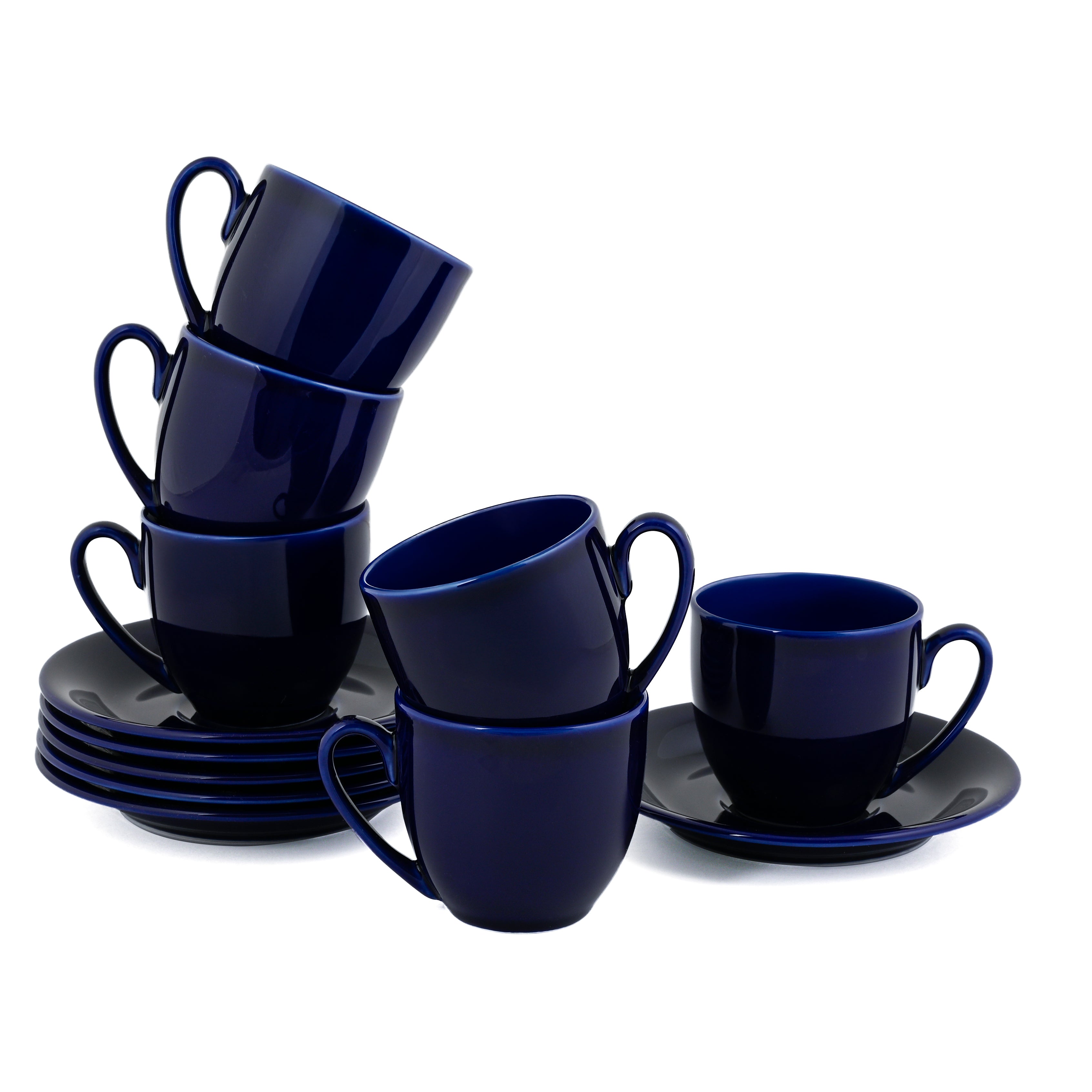 Glossy Cobalt Cup & Saucer-190ML
