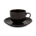 Glossy Brown Cup & Saucer -240ML