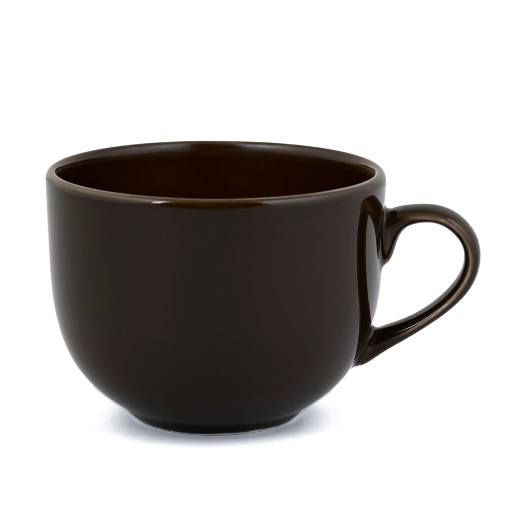 Glossy Brown Cup & Saucer -240ML