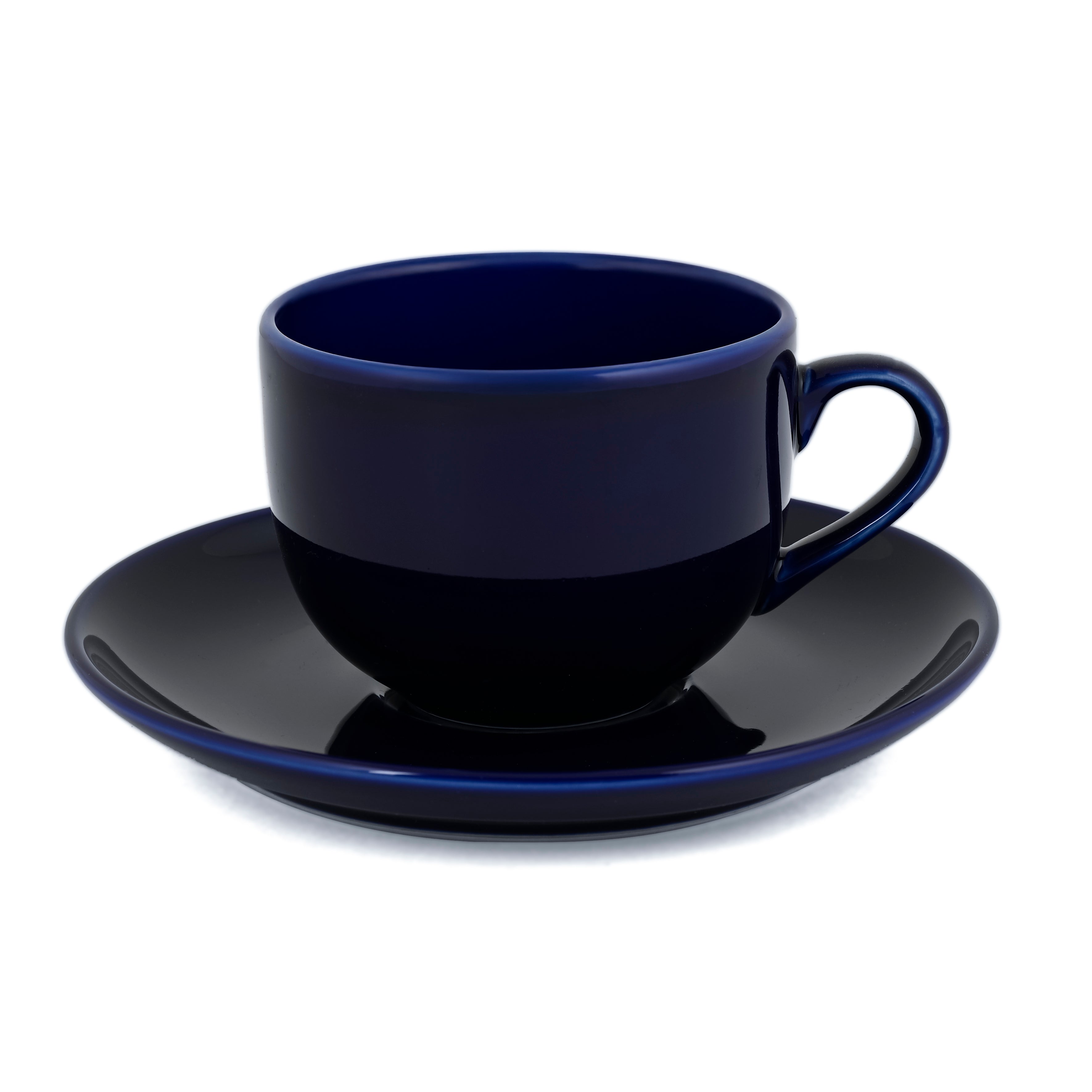 Glossy Cobalt Cup & Saucer -240ML