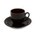 Glossy Brown Cup & Saucer-190ML