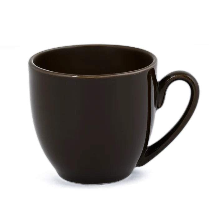 Glossy Brown Cup & Saucer (240ml)