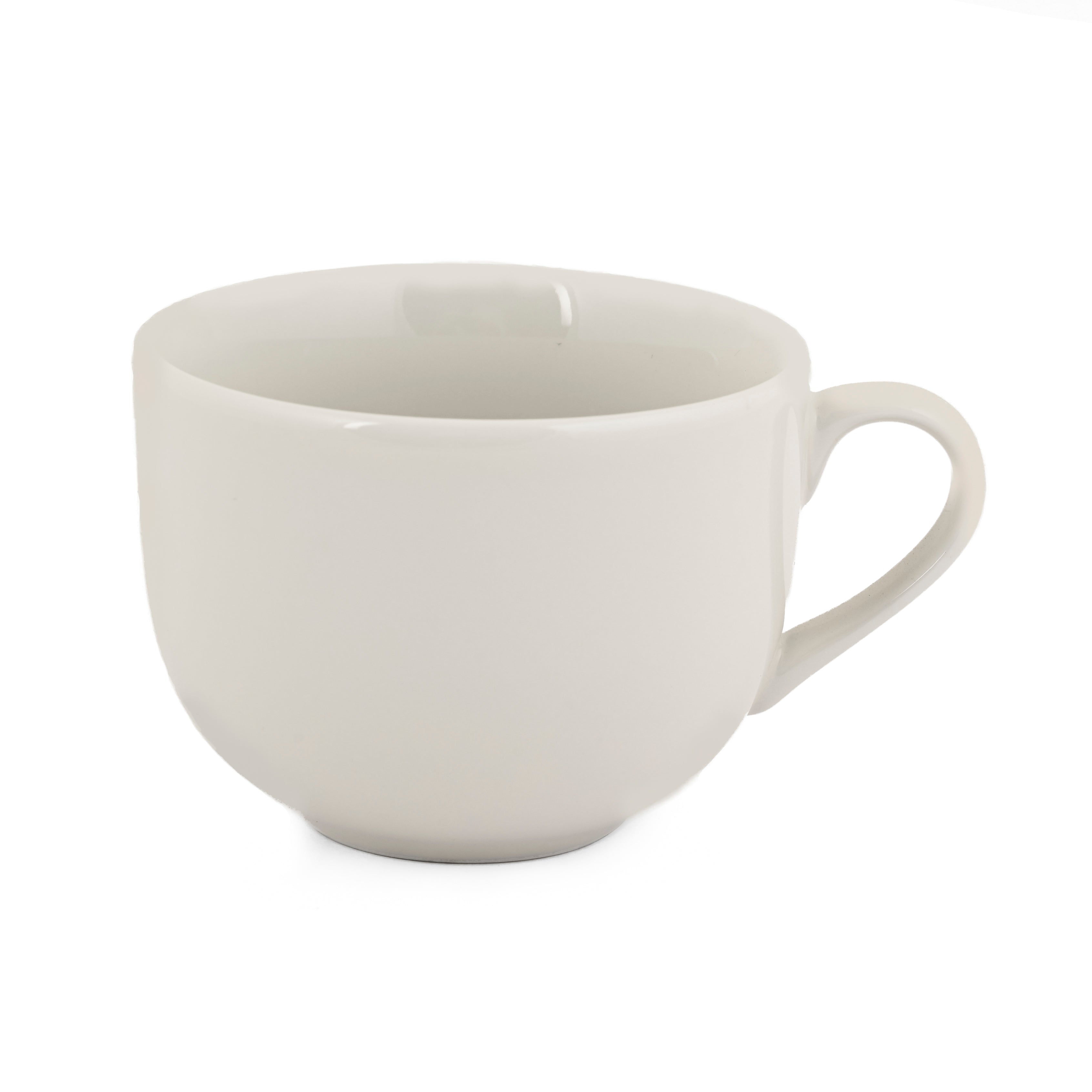 Glossy Ivory Cup & Saucer-240ML
