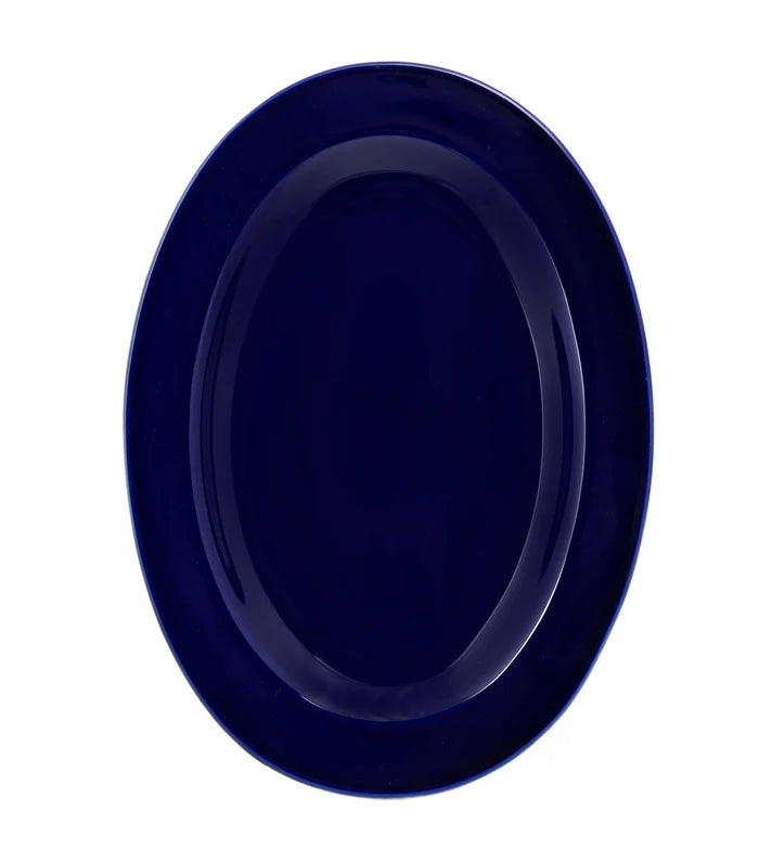 Glossy Cobalt Rice Plate