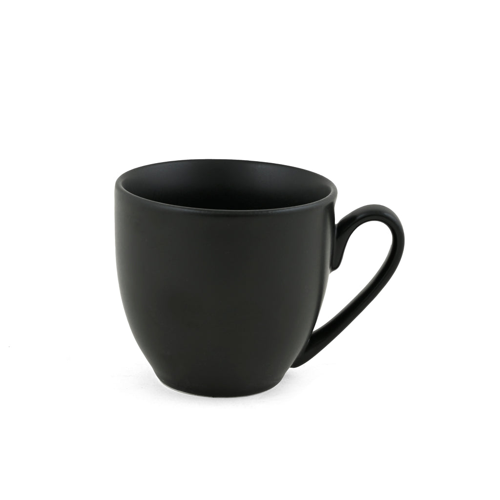 Matt Black Cup & Saucer