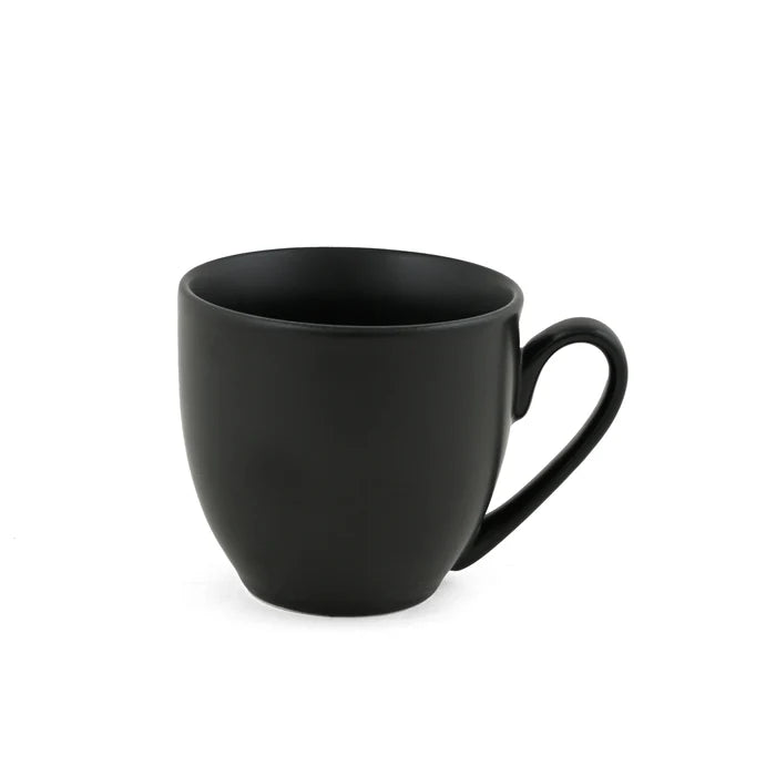 Matt Black Cup & Saucer