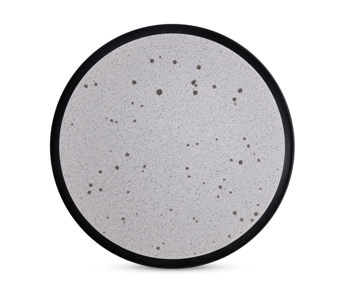 Raw Grey Dinner Plate