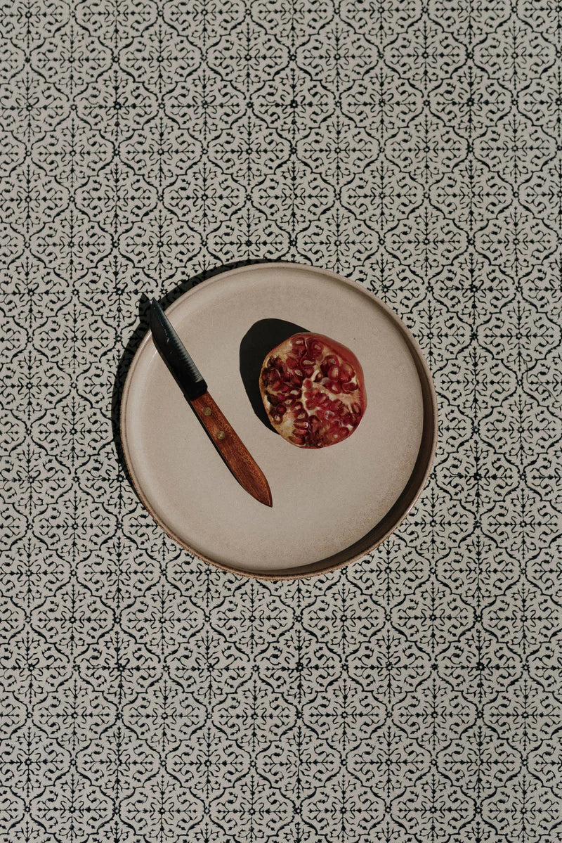 Mehrab Blockprinted Tablecloth - 8-Seater (180 × 270 cm)