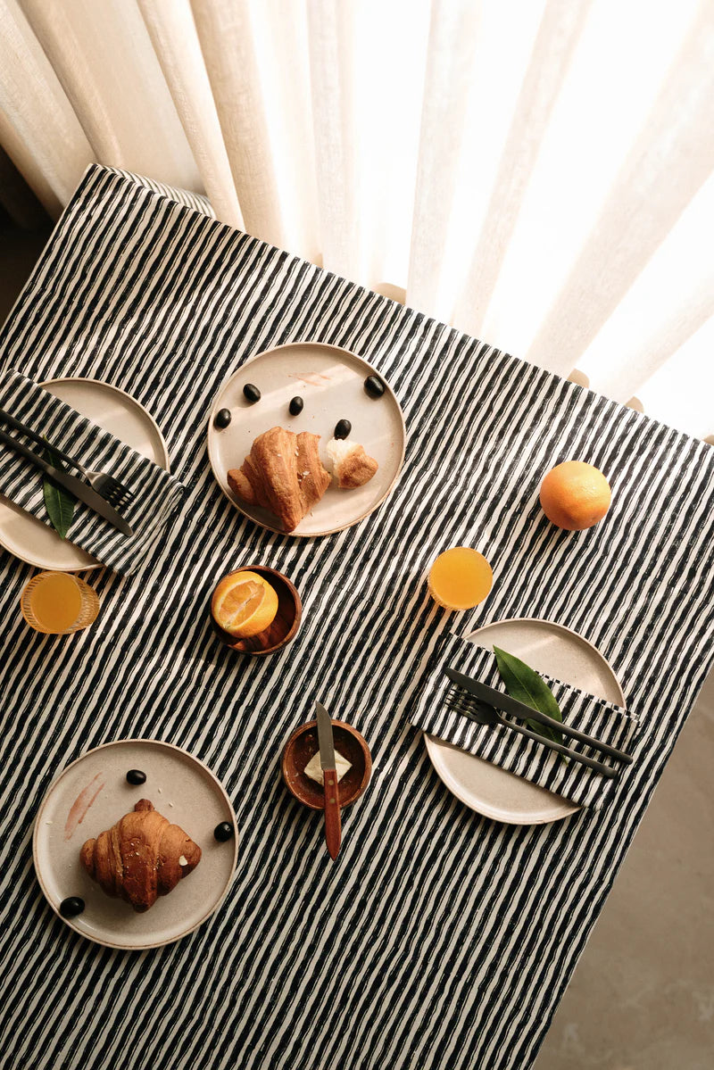 Solae Blockprinted Tablecloth - 4-Seater (150 × 150 cm)