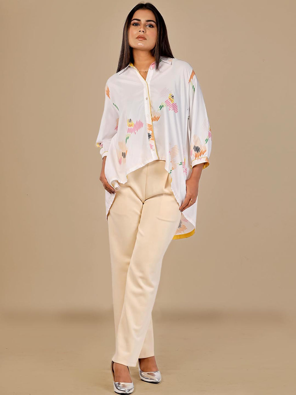 Sketched Florals Tailored Shirt