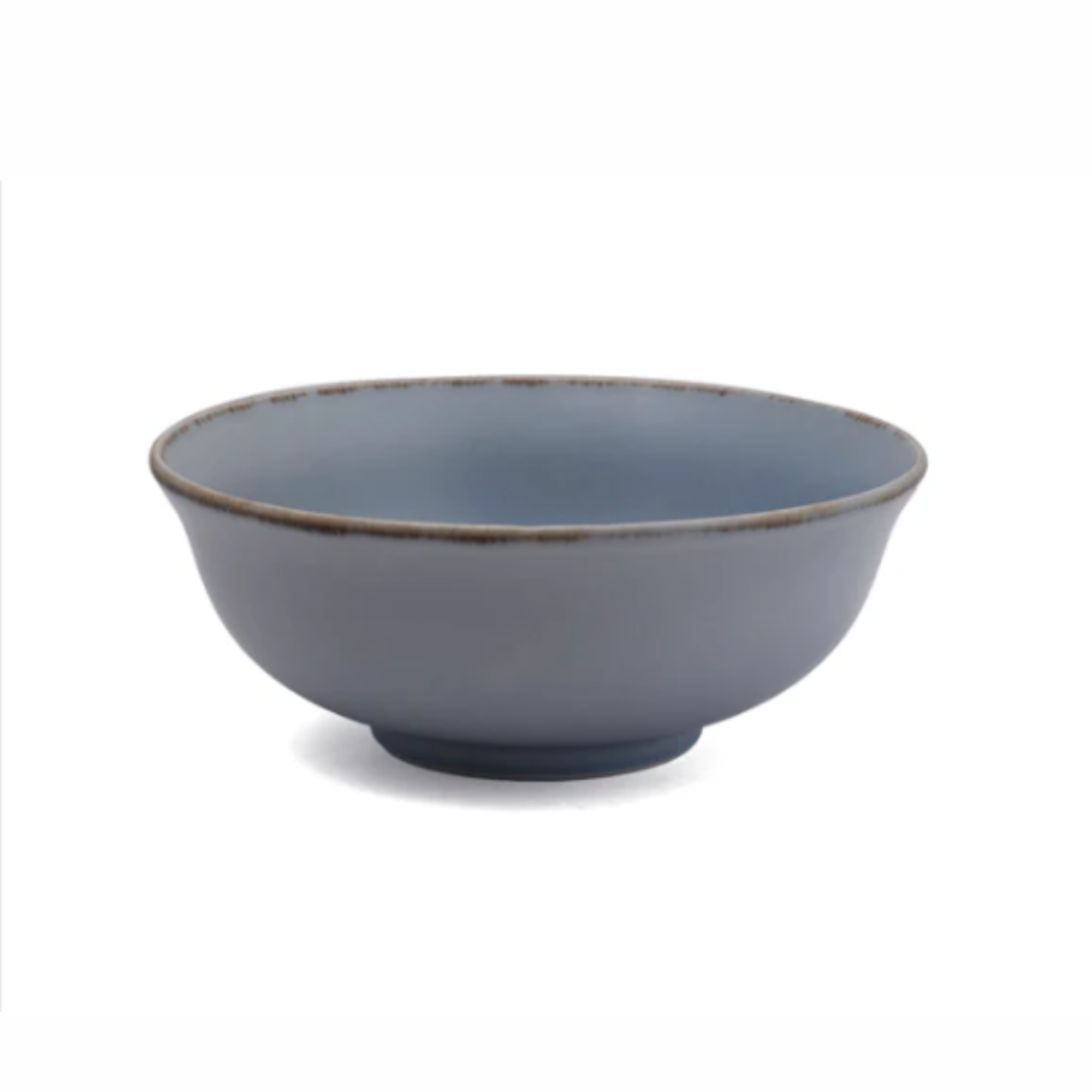 Crackled Blue Matt Serving Bowl